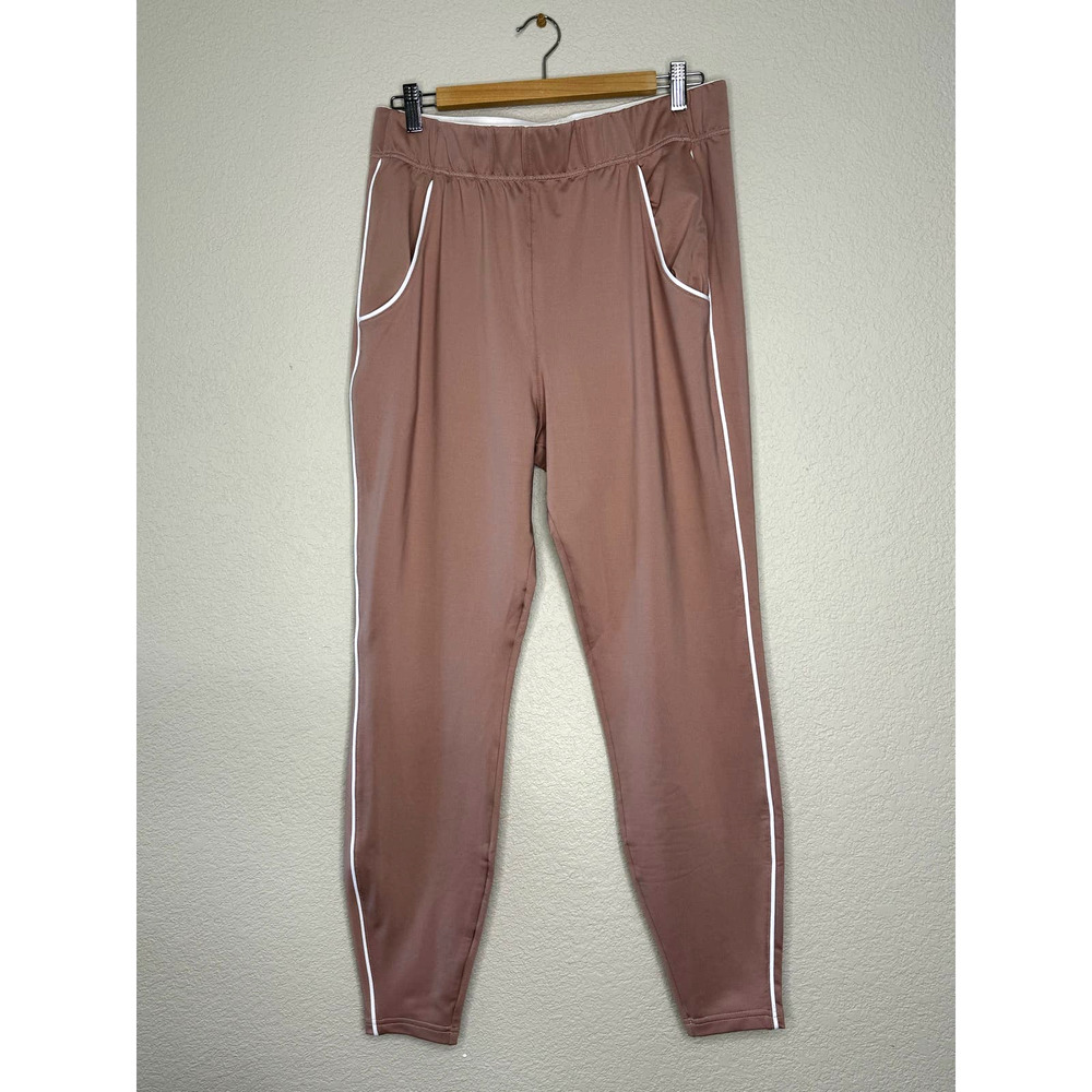 Gymshark Recess Joggers Athletic Pants Womens Size LARGE Stretch Muave Pink